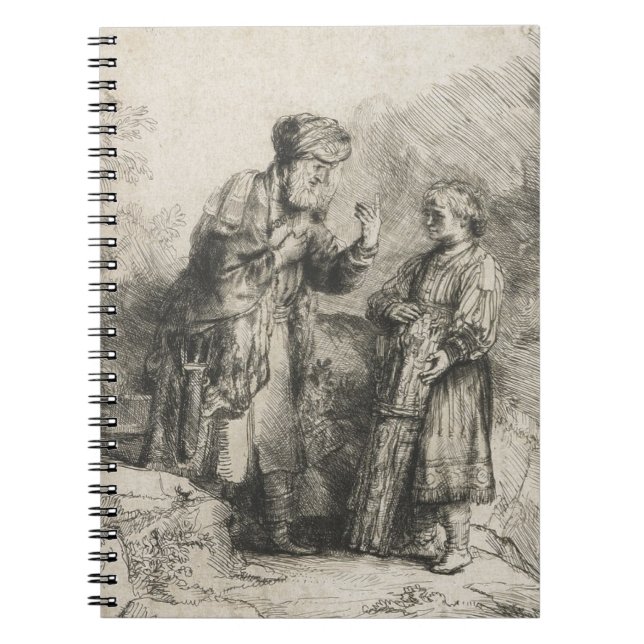 Abraham und Isaac Notizblock (Vorderseite)