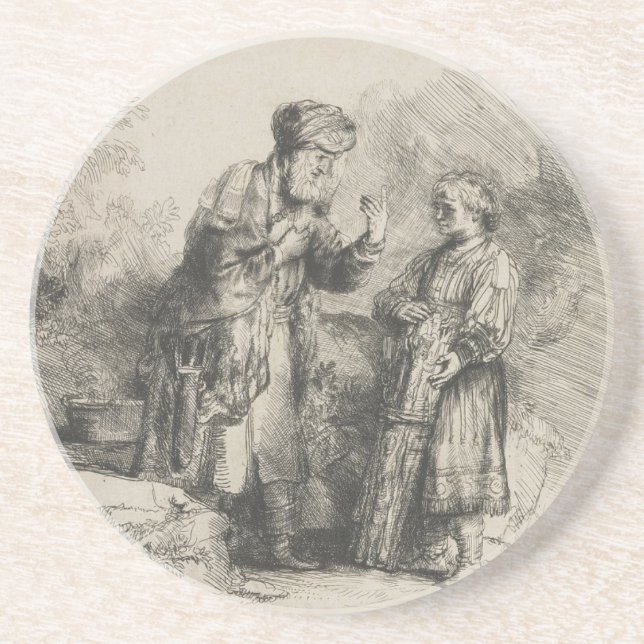 Abraham und Isaac Untersetzer (Vorne)