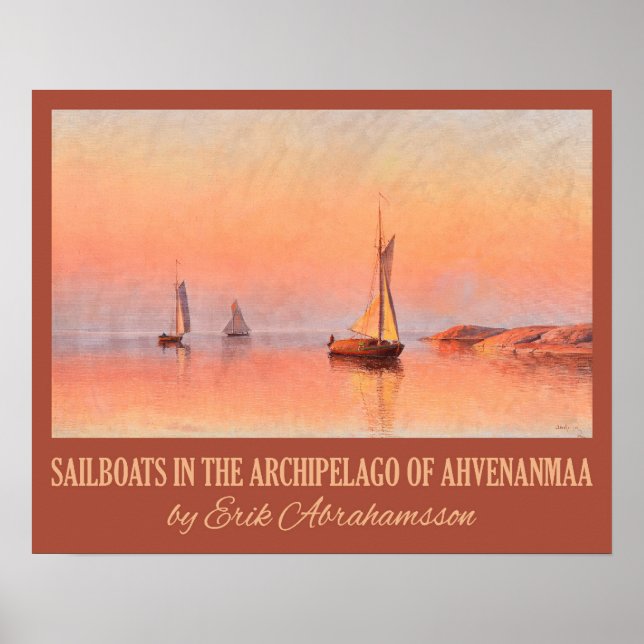 Abrahamsson’s Segelboote Kunstposter Poster (Vorne)