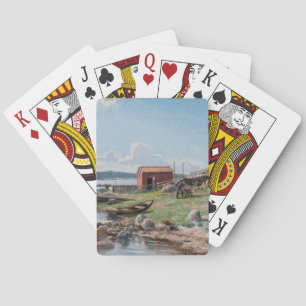 Abrahamssons"Motif von Jutholmen" spielende Karten Spielkarten