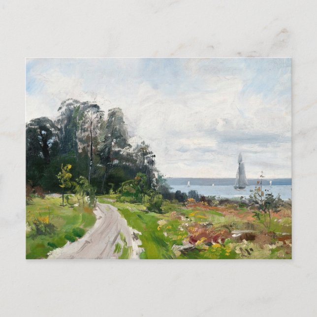 Abrahamssons Segelboote Postkarte (Vorderseite)