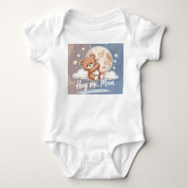 Abrázame Luna – Osito Kawaii con Estrellas Baby Strampler
