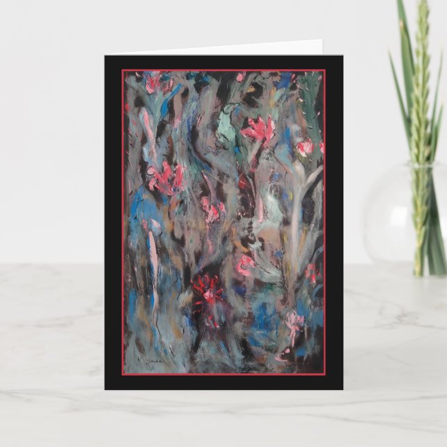 Abrégé sur bleu oiseau - carte de voeux originale (Devant)