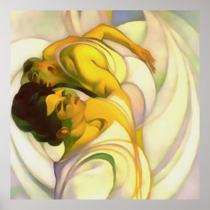 Abreise in eine andere Welt Abstrakter Kunst Poster