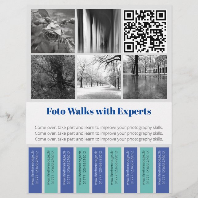 Abreißflyer Foto Walks Flyer (Vorne)