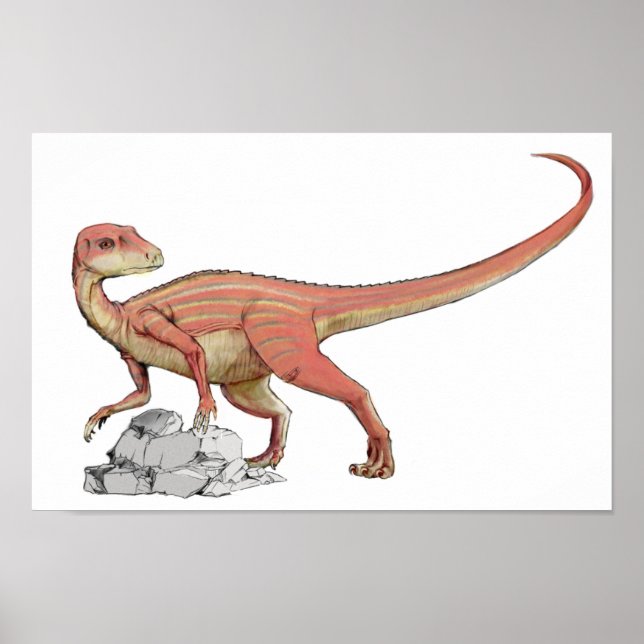 Abrictosaurus - Jurassic Dinosaur Portfolio Poster (Vorne)