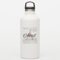 Abril Marble Monogram Inital Girls Personalisiert