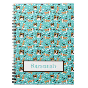 Abris Shetland Sheepdog Motif Aqua Carnet