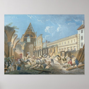 Abriss des Cordeliers, c.1802 Poster