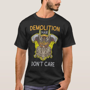 Abrisshaar Dont Care Viking mit Helmbart T-Shirt