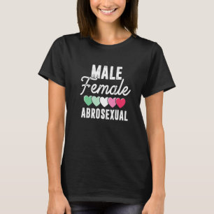 Abrosexual Flag Herz Gay Pride Monat Quee Bestrahl T-Shirt