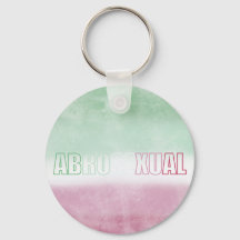 Abrosexual pride flag key ring