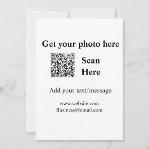 Abrufen Ihres Foto-Scan QR Website E-E-Mail-Adress Einladung