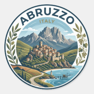 Abruzzen Italien Runder Aufkleber