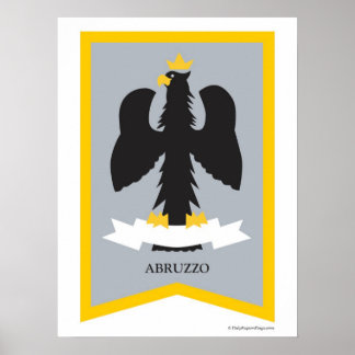 Abruzzes Abruzzes Italie région Poster