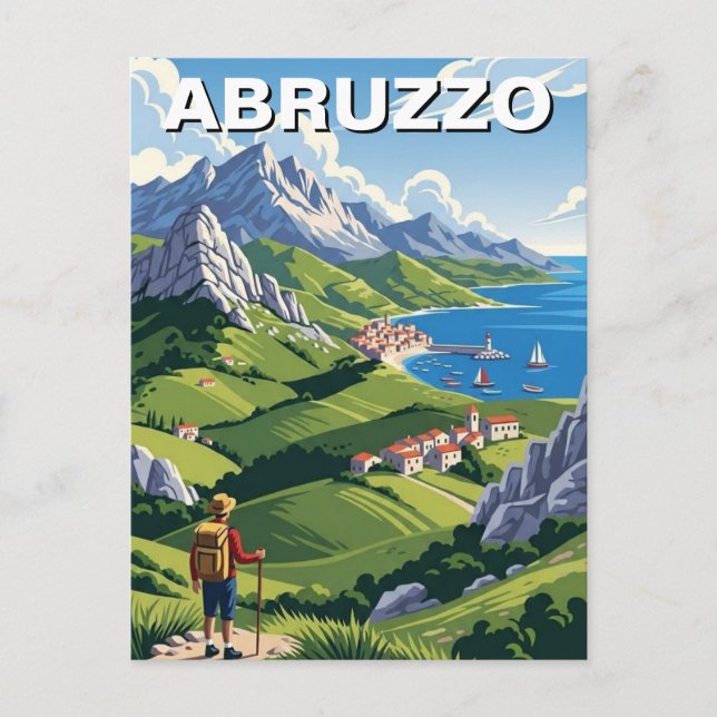 Abruzzo Italy Travel Postkarte (Vorderseite)