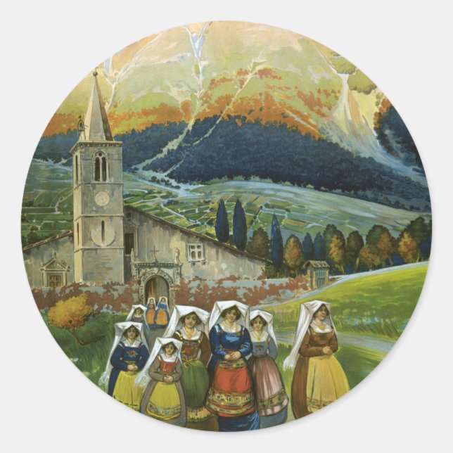 Abruzzo Runder Aufkleber (Vorderseite)