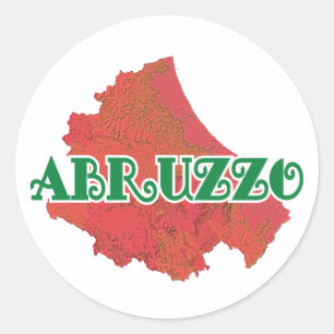 Abruzzo Runder Aufkleber