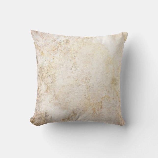 [ABS-BEI-1] Beige Marmortupfen Kissen (Vorderseite)