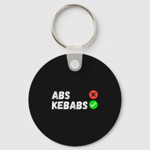 Abs Kebabs Fitness and Feinschmecker Fun Schlüsselanhänger
