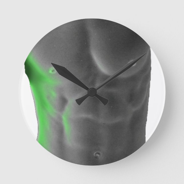 Abs Runde Wanduhr (Vorderseite)