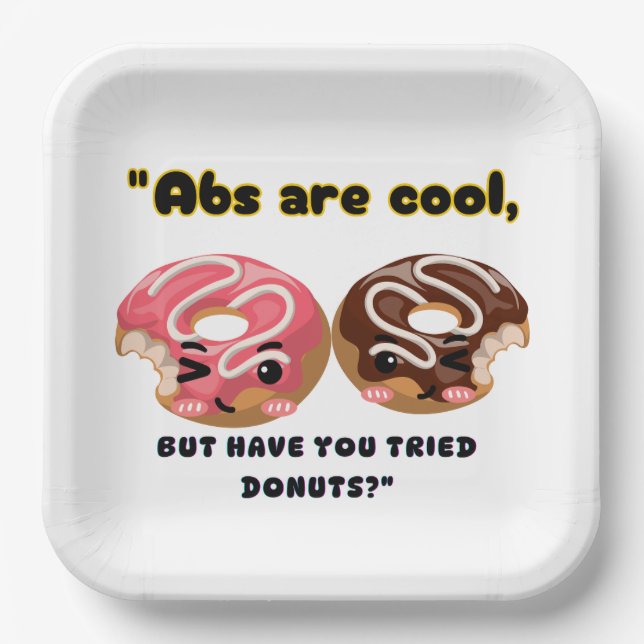 ABS SIND COOL, MÜSSEN ABER SPENDEN VERSUCHEN PAPPTELLER (Vorderseite)