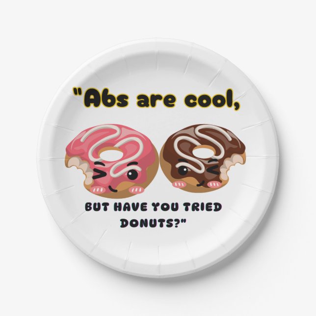 ABS SIND COOL, MÜSSEN ABER SPENDEN VERSUCHEN PAPPTELLER (Vorderseite)