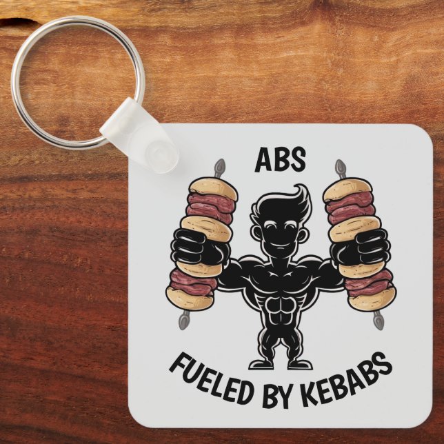 Abs. und Kebabs Schlüsselanhänger (Vorderseite)