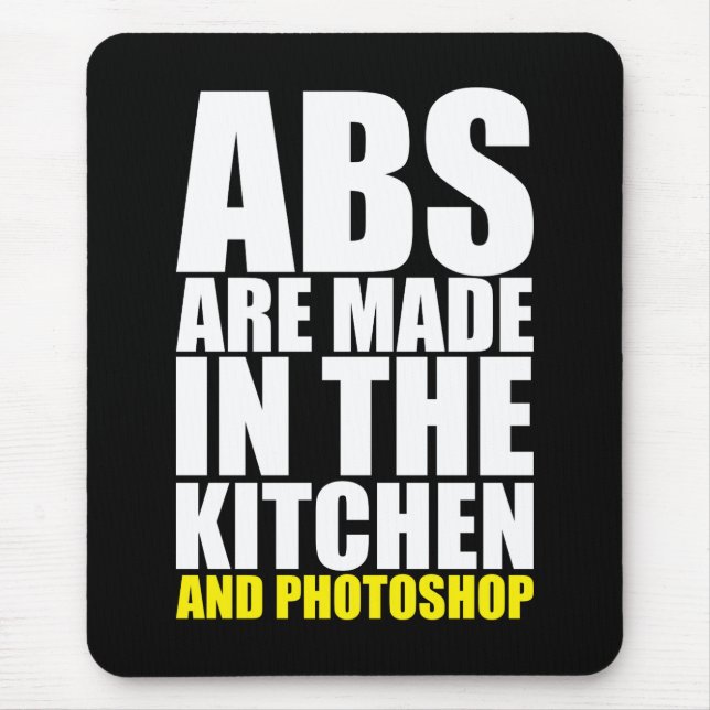 ABS werden in der Küche und Fotoshop gemacht - lus Mousepad (Vorne)