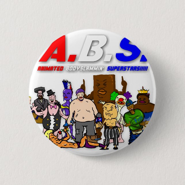 ABS-WRESTLING!!! BUTTON (Vorderseite)