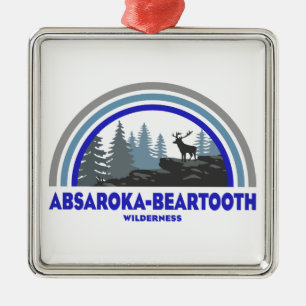Absaroka - Beartooth Wilderness Regenbogenhirsch Ornament Aus Metall
