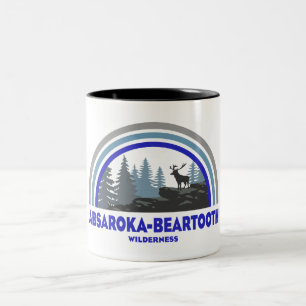 Absaroka - Beartooth Wilderness Regenbogenhirsch Zweifarbige Tasse