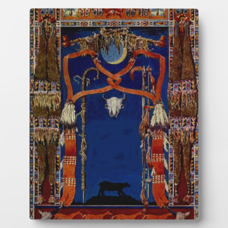 "Absaroka oder Apsarokee" Fotoplatte