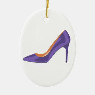 Absatz-Schuh im ultravioletten Keramik Ornament
