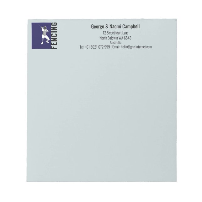 Abschaltung Notizblock (Vorderseite)