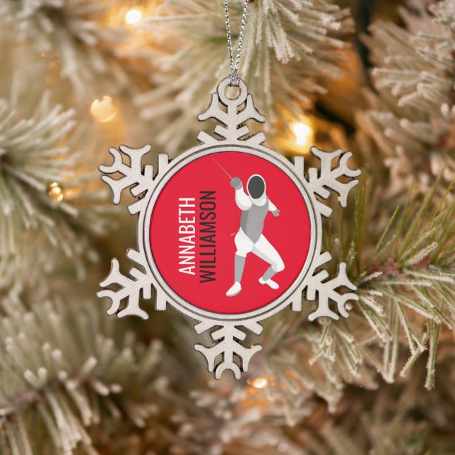 Abschaltung Schneeflocken Zinn-Ornament (Baum)