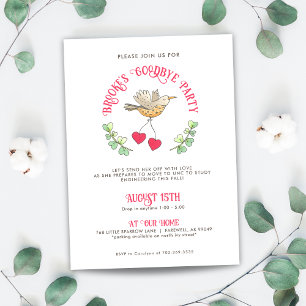 Abschicken mit Liebe Goodbye Farewell Party Einladung