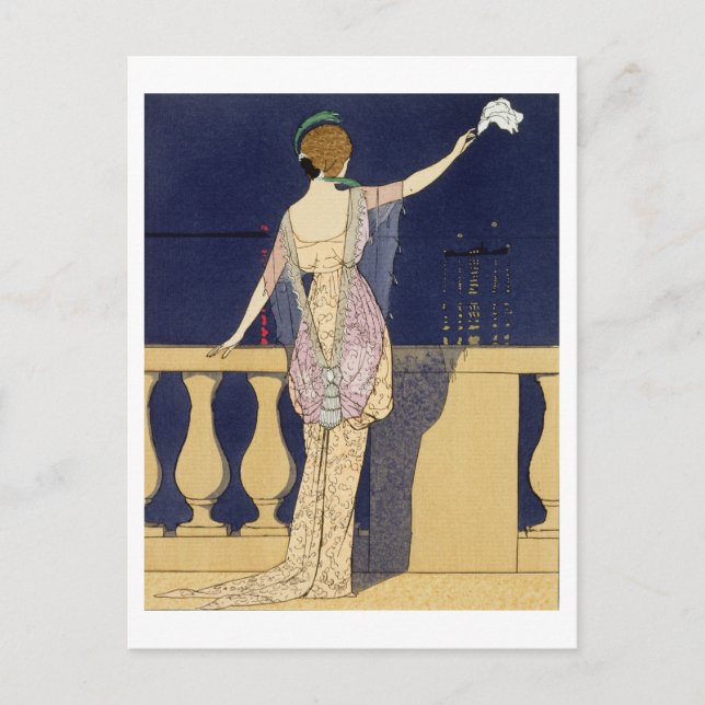Abschied bei Nacht, Design für ein Abend von Postkarte (Vorderseite)