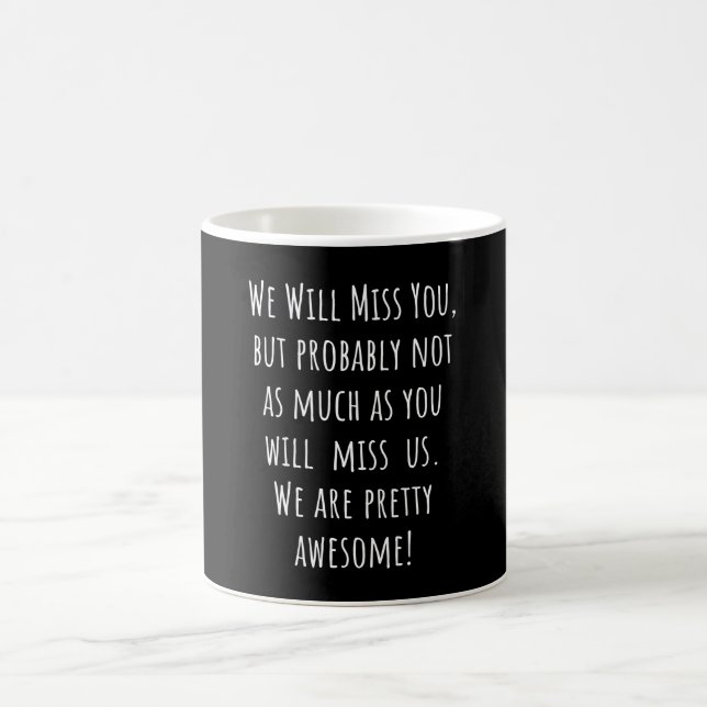Abschied für eine neue Arbeitsstelle für Frauen Kaffeetasse (Mittel)