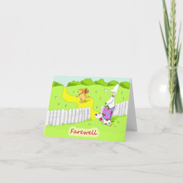 Abschied Karte (Vorderseite)