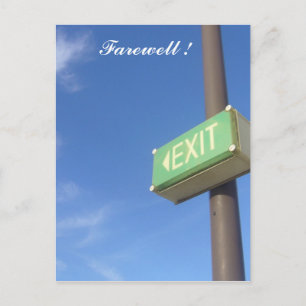 Abschied Postkarte