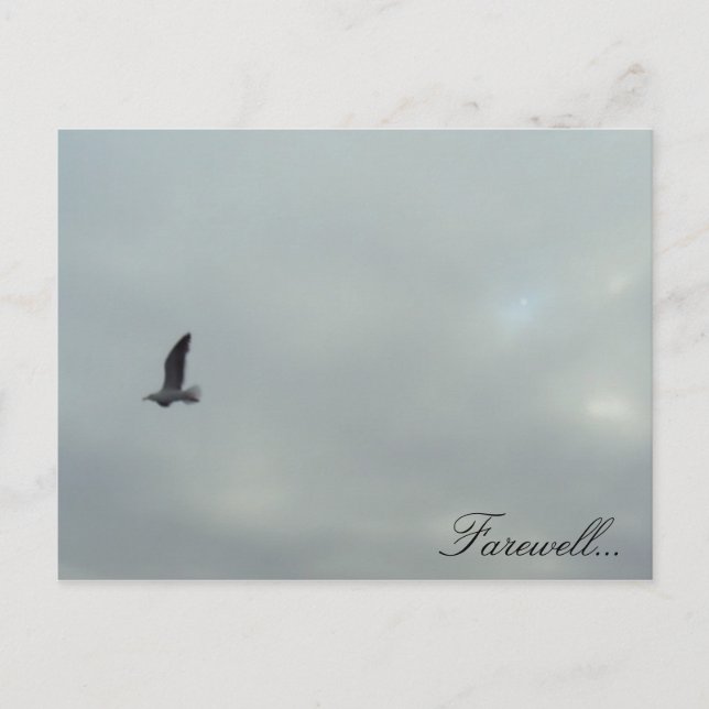 Abschied... Postkarte (Vorderseite)