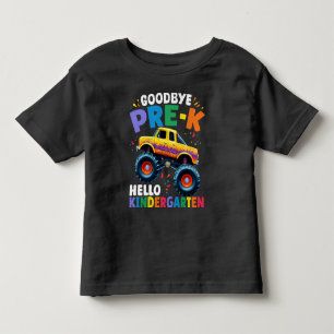 Abschied Pre-k Monster Truck Abschluss Jungen  Kleinkind T-shirt