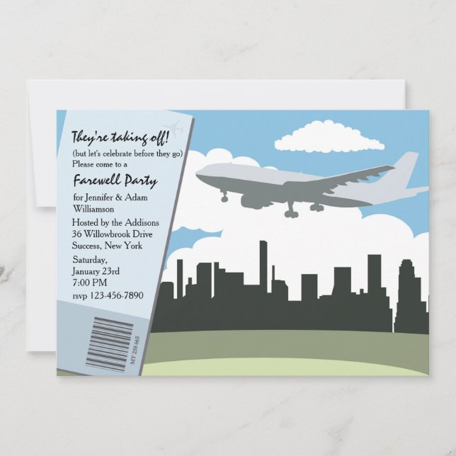 Abschied von der Party Einladung (Vorderseite)