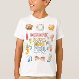 Abschied von der Schule, Hallo Sommer, Schuljahres T-Shirt