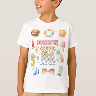 Abschied von der Schule, Hallo Sommer, Schuljahres T-Shirt