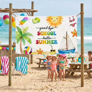 Abschied von der Schule Hallo Sommerparty Banner