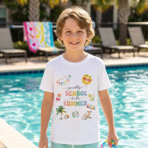 Abschied von der Schule Hallo Sommerparty T-Shirt