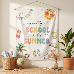 Abschied von der Schule Hallo Sommerparty Wandteppich