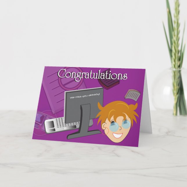 Abschied von Kollegen 1 Karte (Vorderseite)